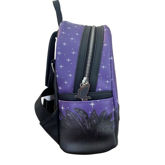 Loungefly Edgar Allen Poe Portrait Mini Backpack Nevermore Raven Bag BAM NWT main image 6